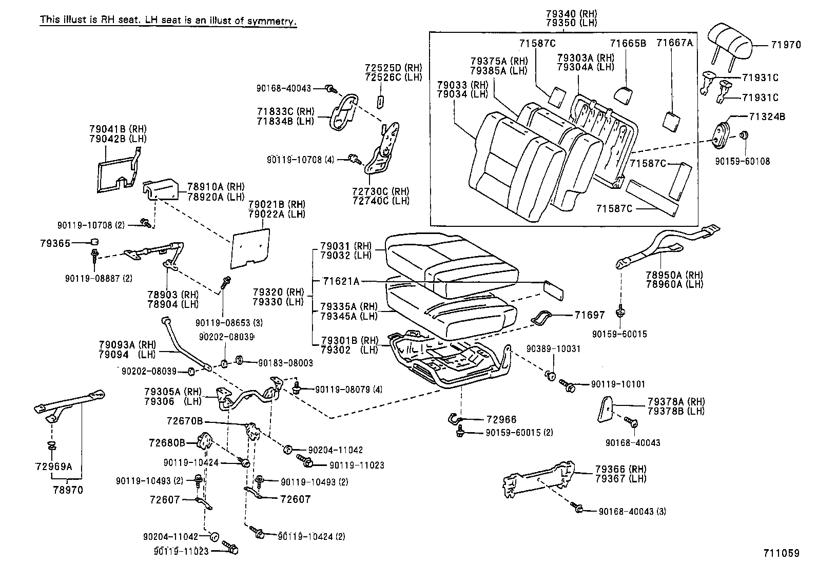  LAND CRUISER 80 |  SEAT SEAT TRACK