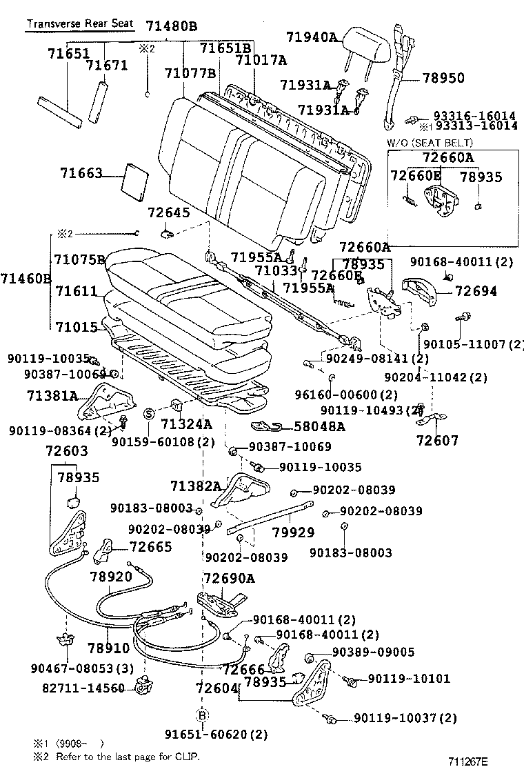  LAND CRUISER 70 |  SEAT SEAT TRACK