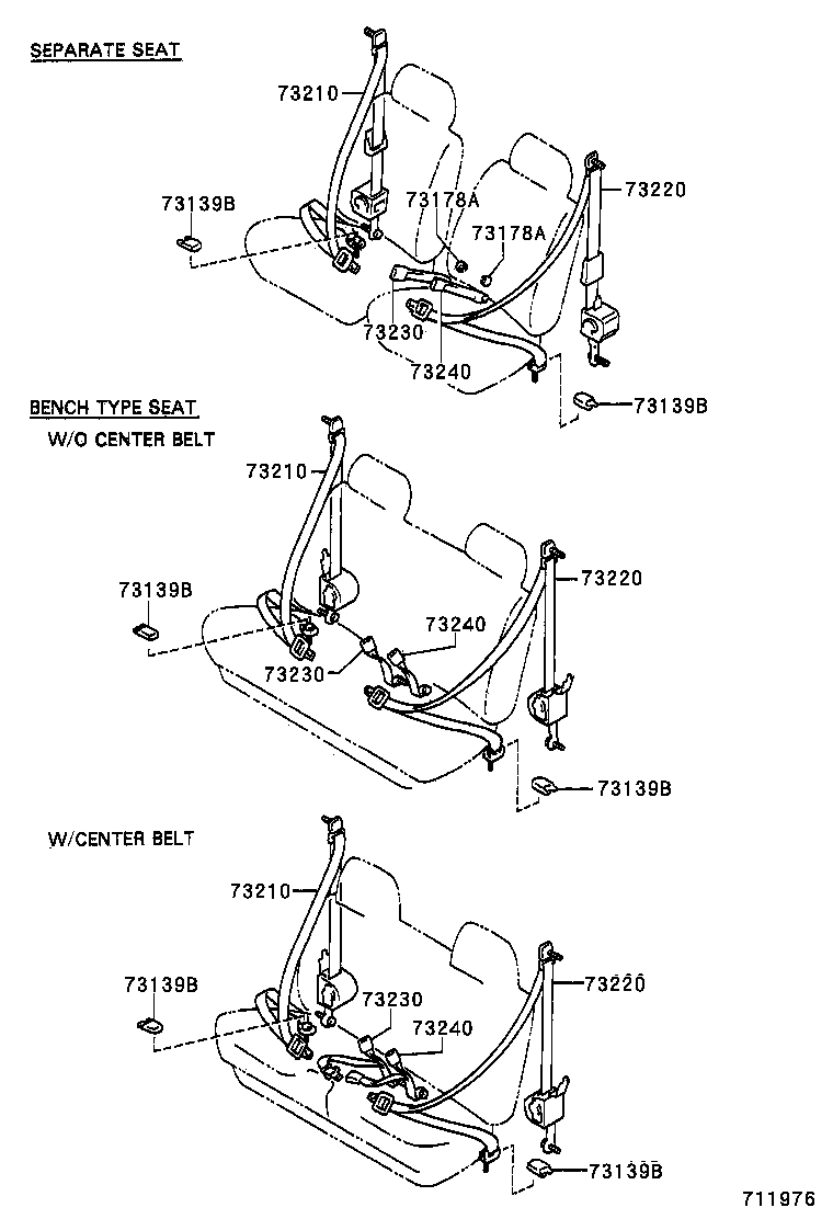  HILUX 4RUNNER |  SEAT BELT