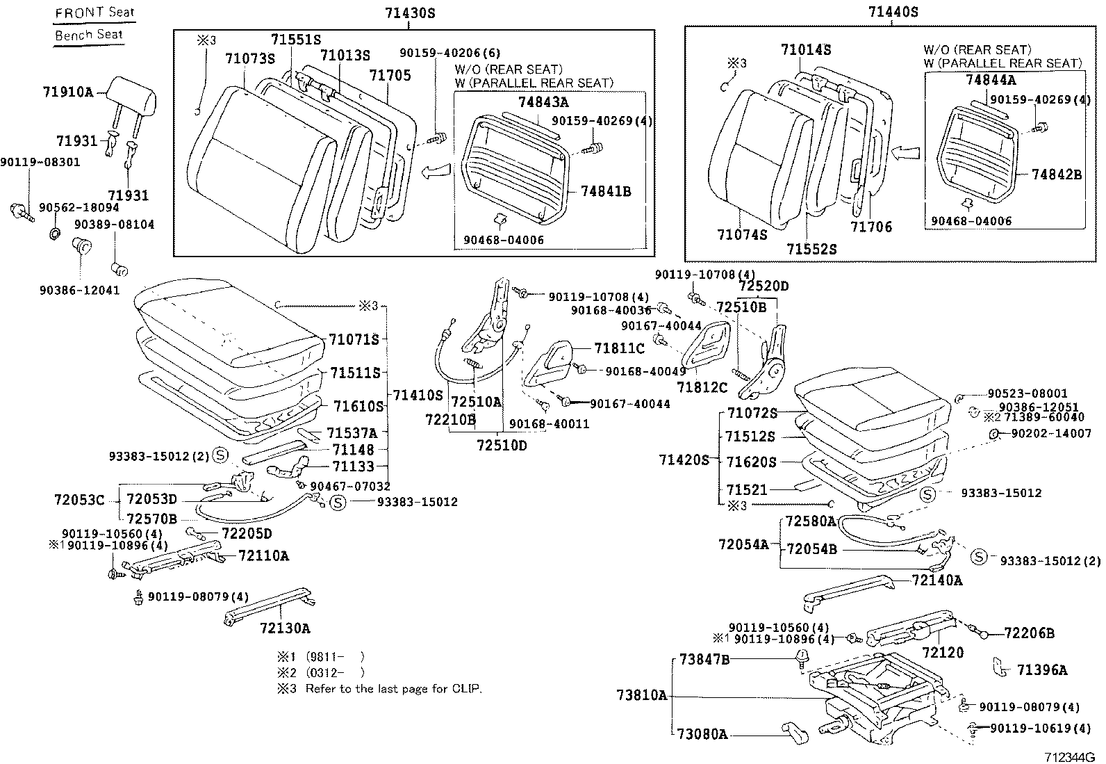  LAND CRUISER 70 |  SEAT SEAT TRACK
