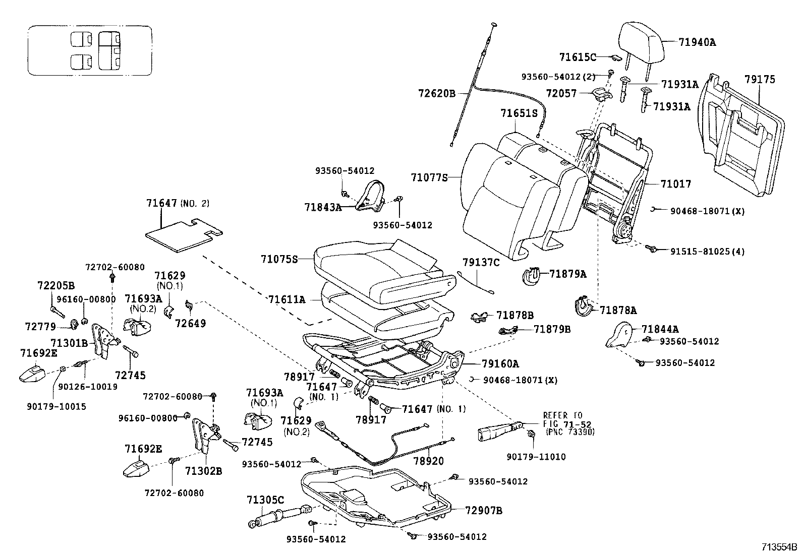  LAND CRUISER PRADO |  SEAT SEAT TRACK
