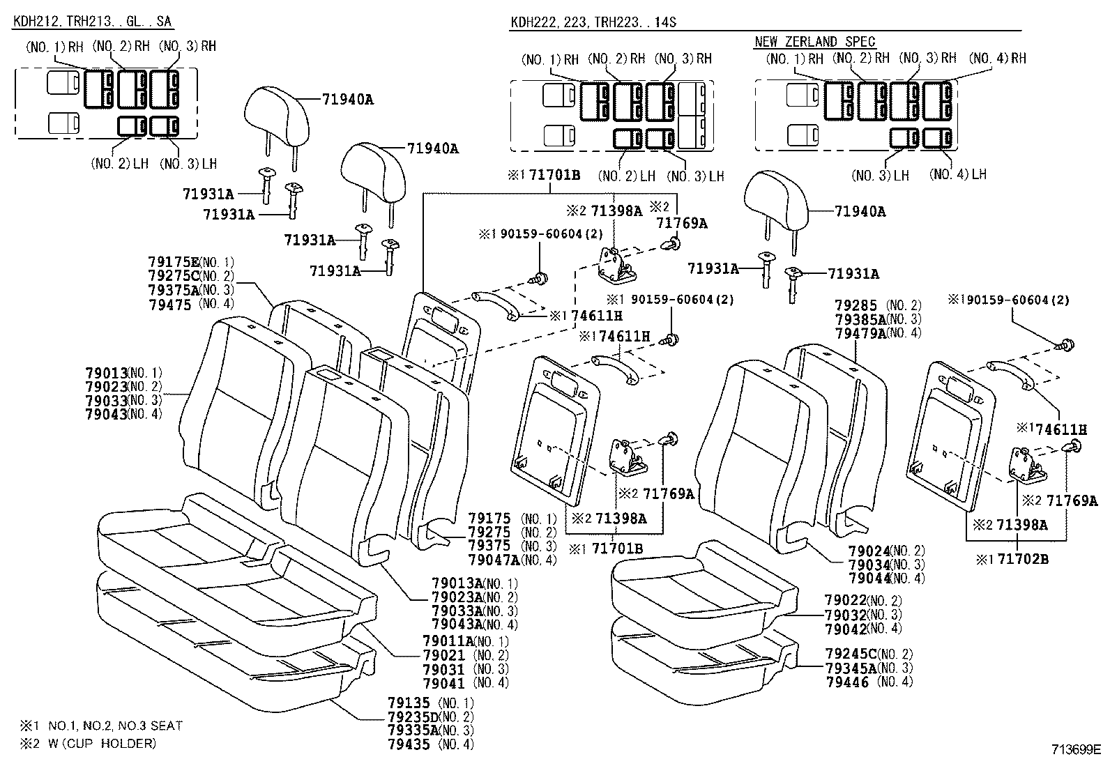  HIACE |  SEAT SEAT TRACK