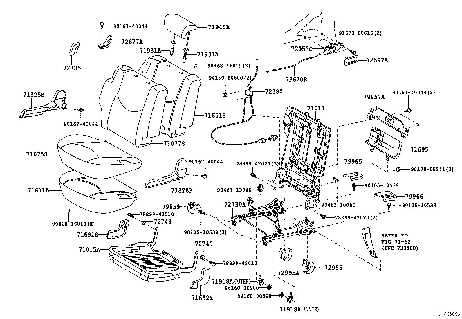  RAV4 |  SEAT SEAT TRACK