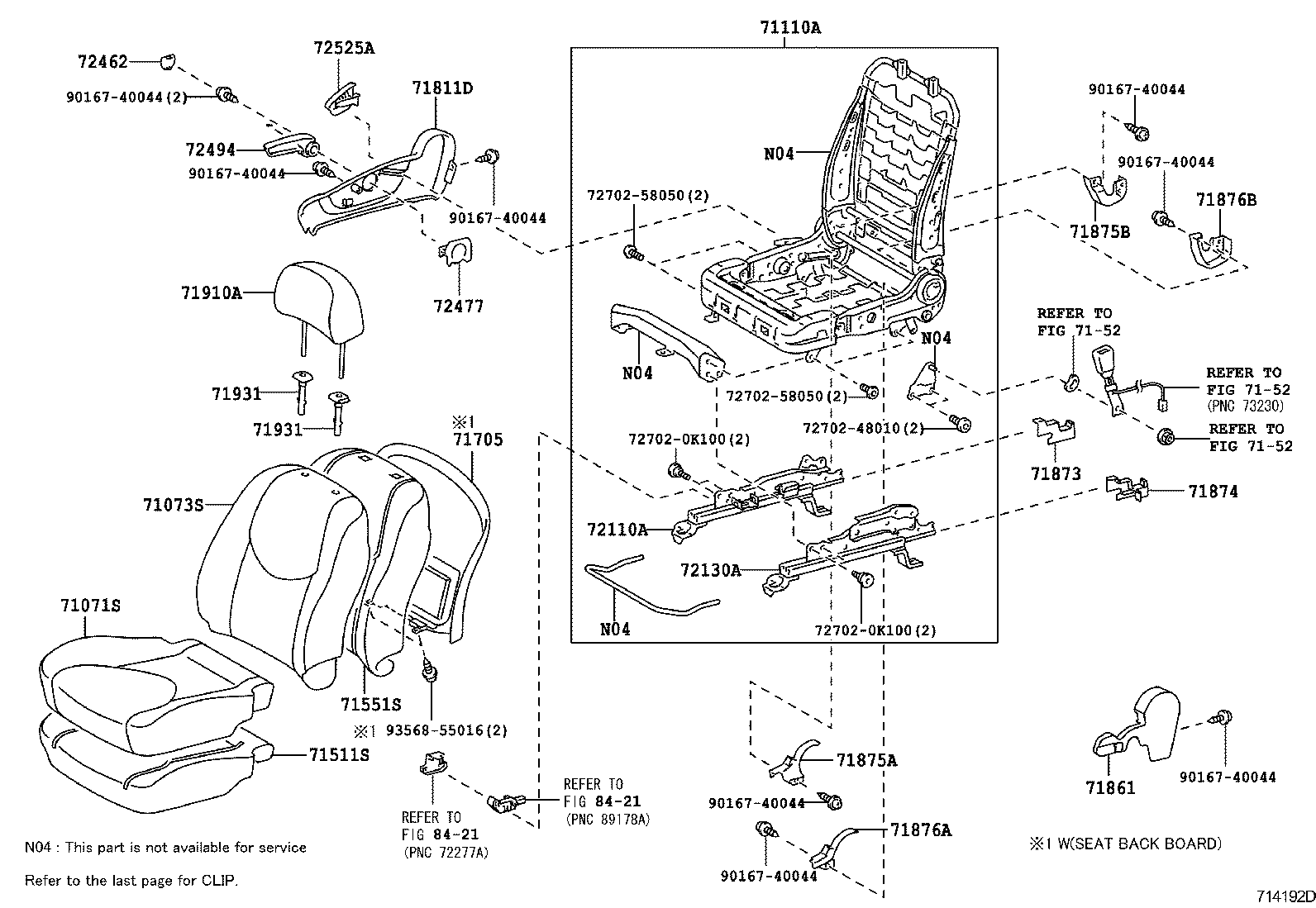  RAV4 |  SEAT SEAT TRACK