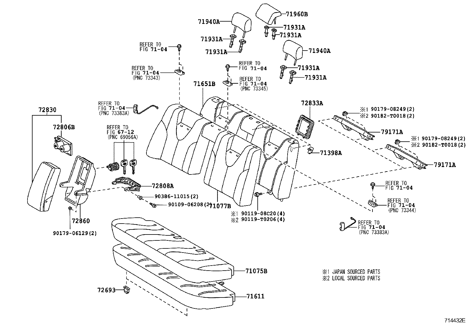  CAMRY HYBRID ASIA |  REAR SEAT SEAT TRACK