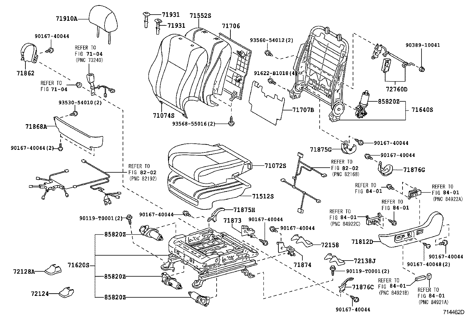  CAMRY AURION HV |  FRONT SEAT SEAT TRACK