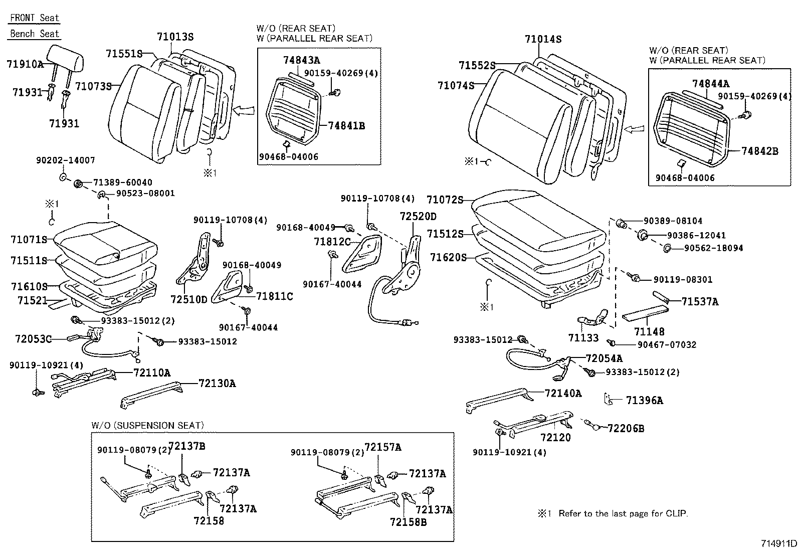  LAND CRUISER 70 |  SEAT SEAT TRACK