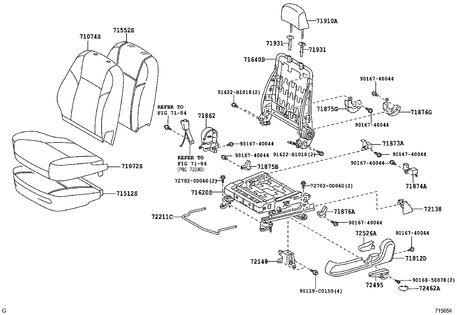  YARIS CHINA |  FRONT SEAT SEAT TRACK