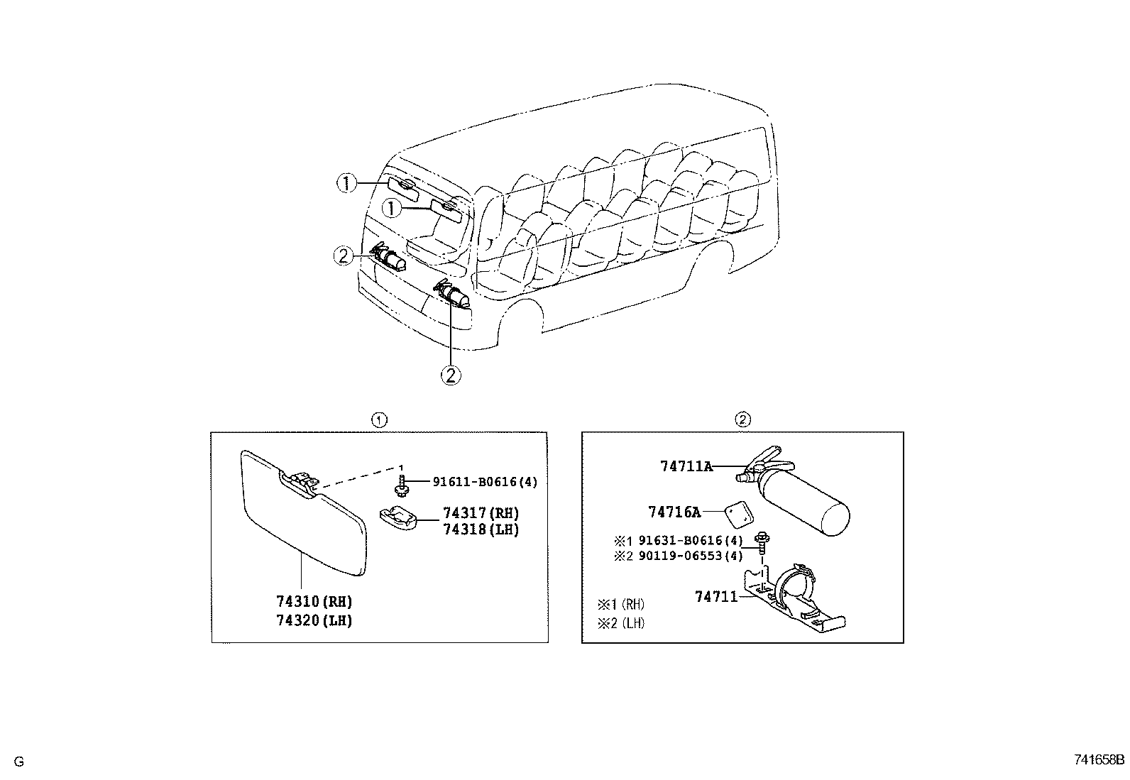  COASTER CHINA |  ARMREST VISOR