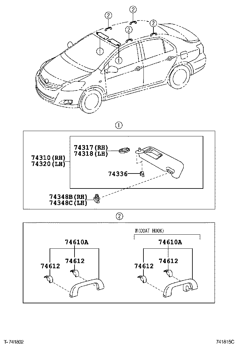  YARIS |  ARMREST VISOR