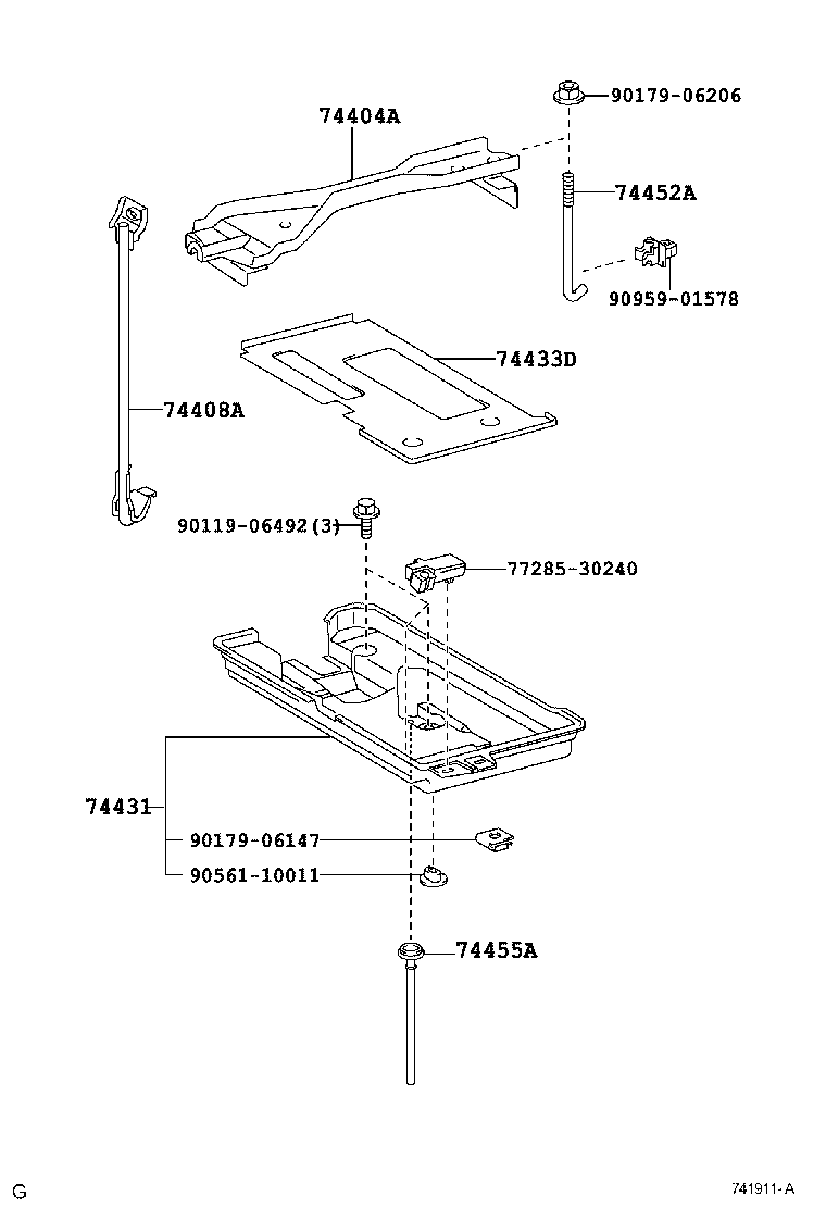  IS250 300 |  BATTERY CARRIER