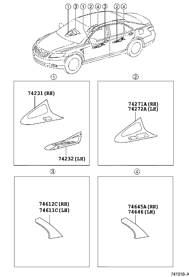  CAMRY HYBRID ASIA |  ARMREST VISOR