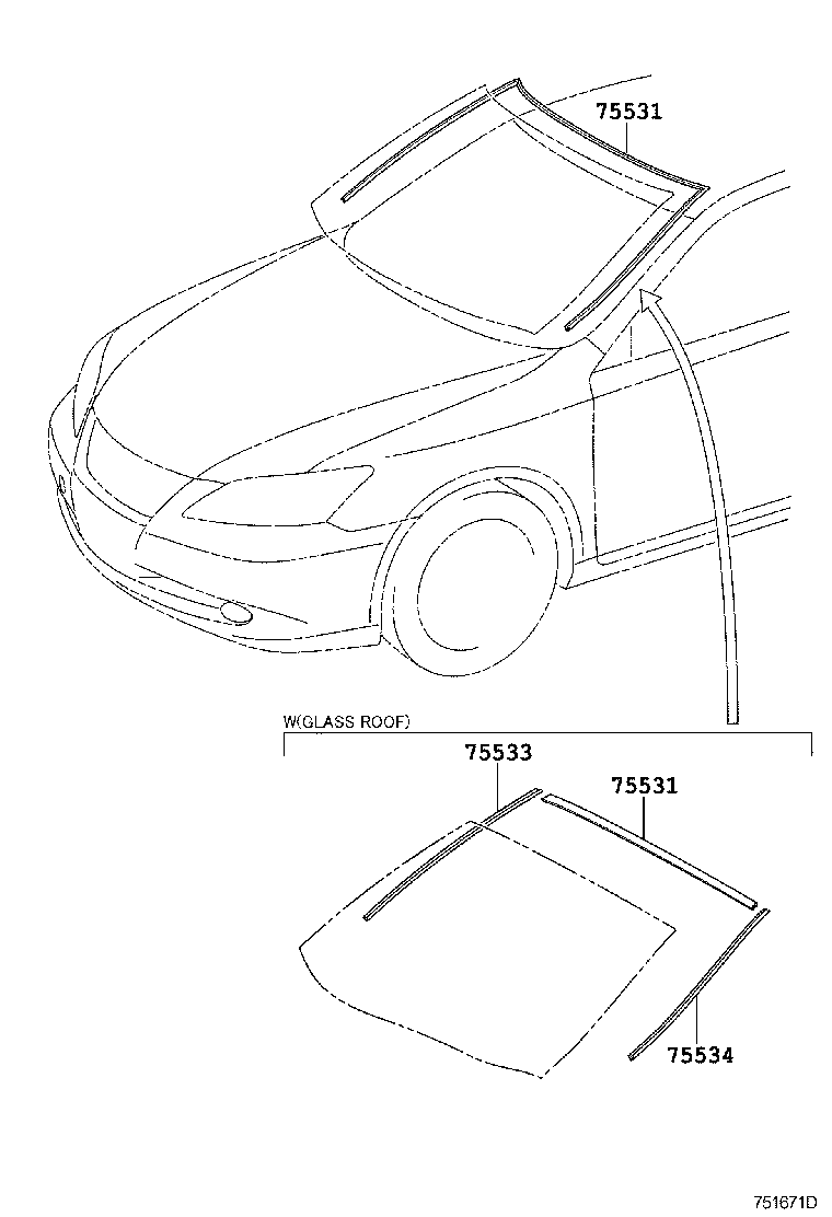  ES240 350 |  FRONT MOULDING