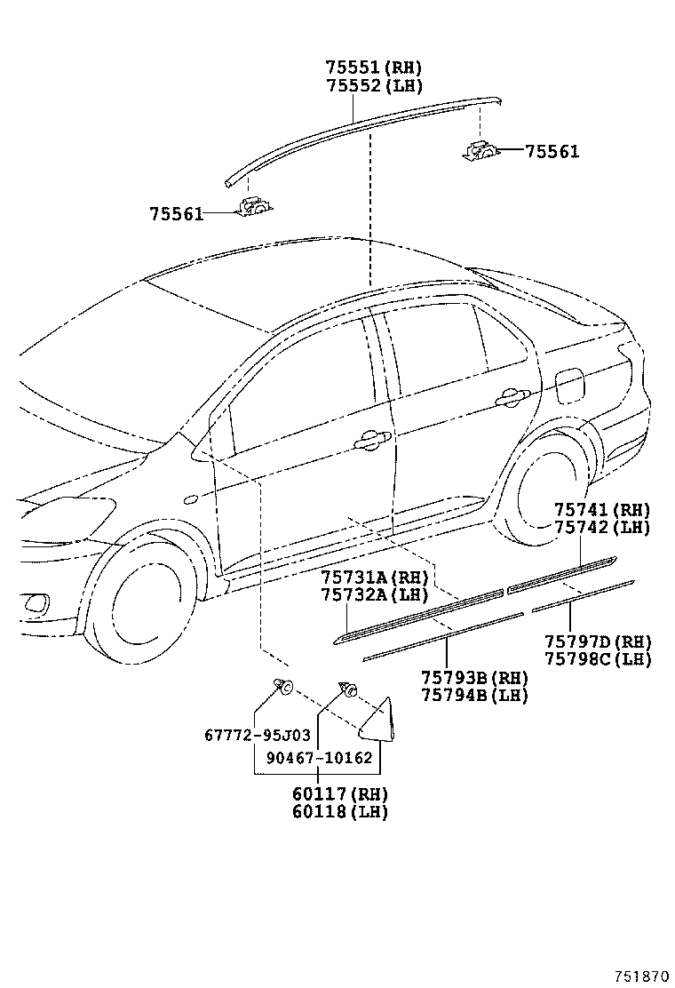  VIOS |  SIDE MOULDING