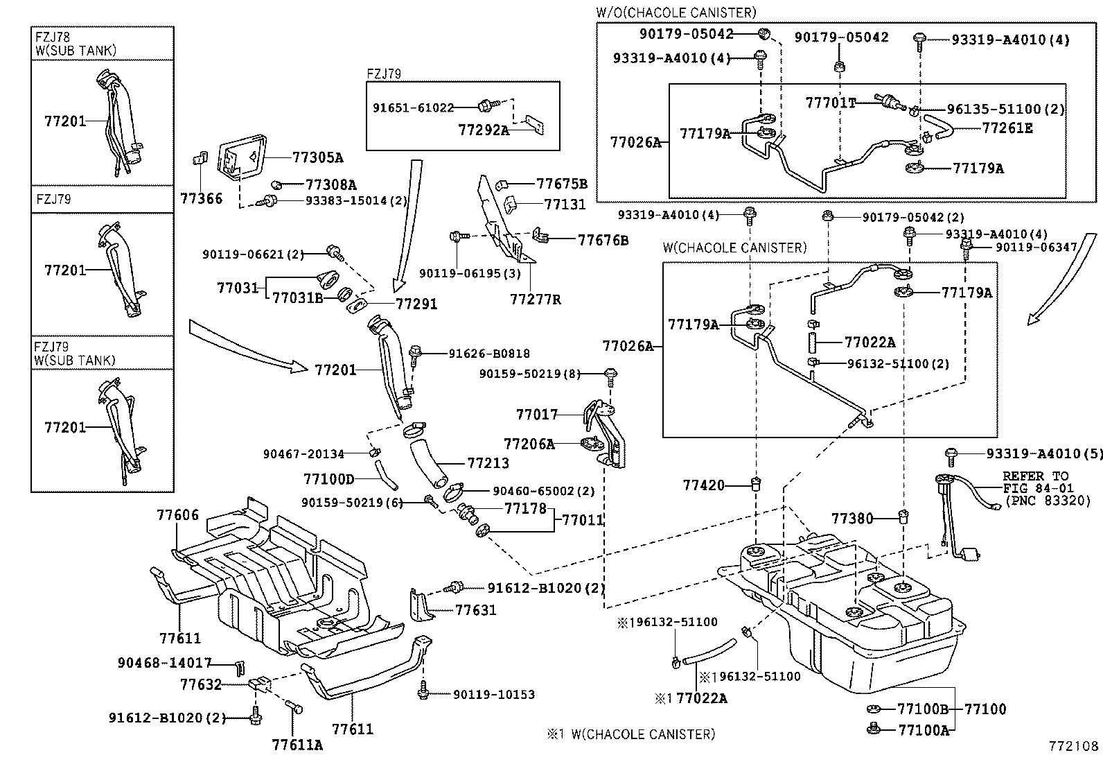  LAND CRUISER 70 |  FUEL TANK TUBE