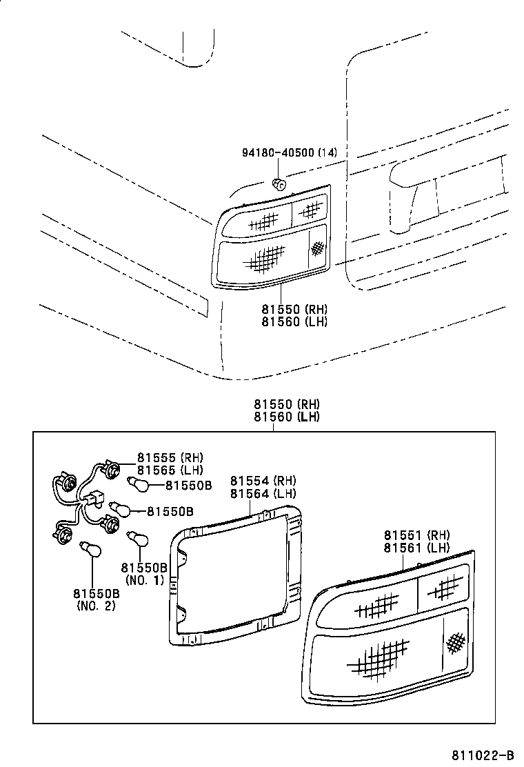  COASTER |  REAR COMBINATION LAMP