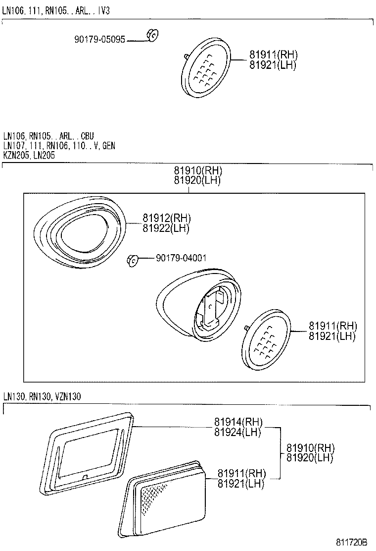  HILUX 4RUNNER |  REFLEX REFLECTOR