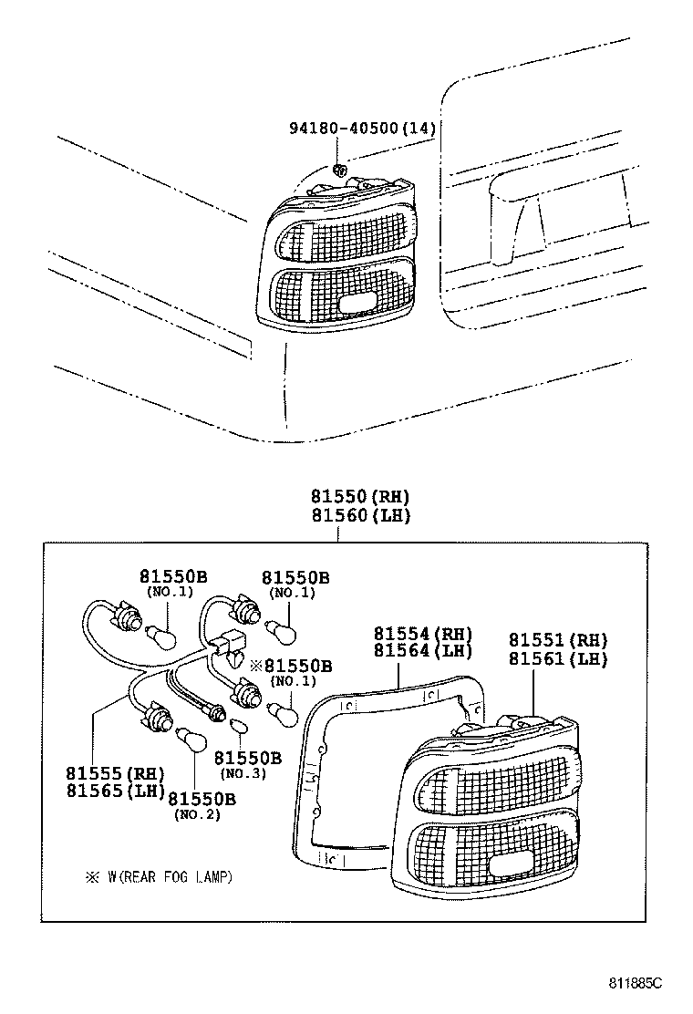  COASTER |  REAR COMBINATION LAMP