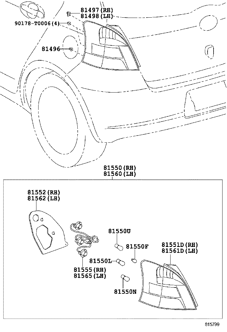  YARIS ASIA |  REAR COMBINATION LAMP