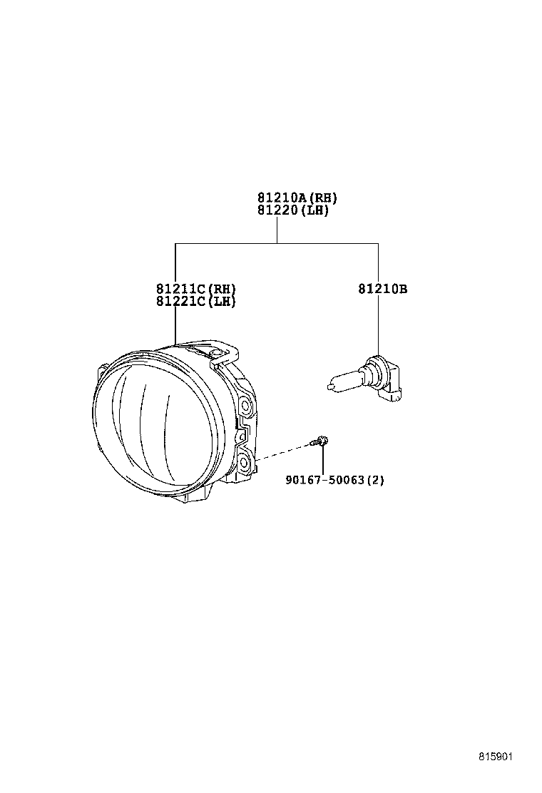  PRIUS PLUG IN HBD |  FOG LAMP