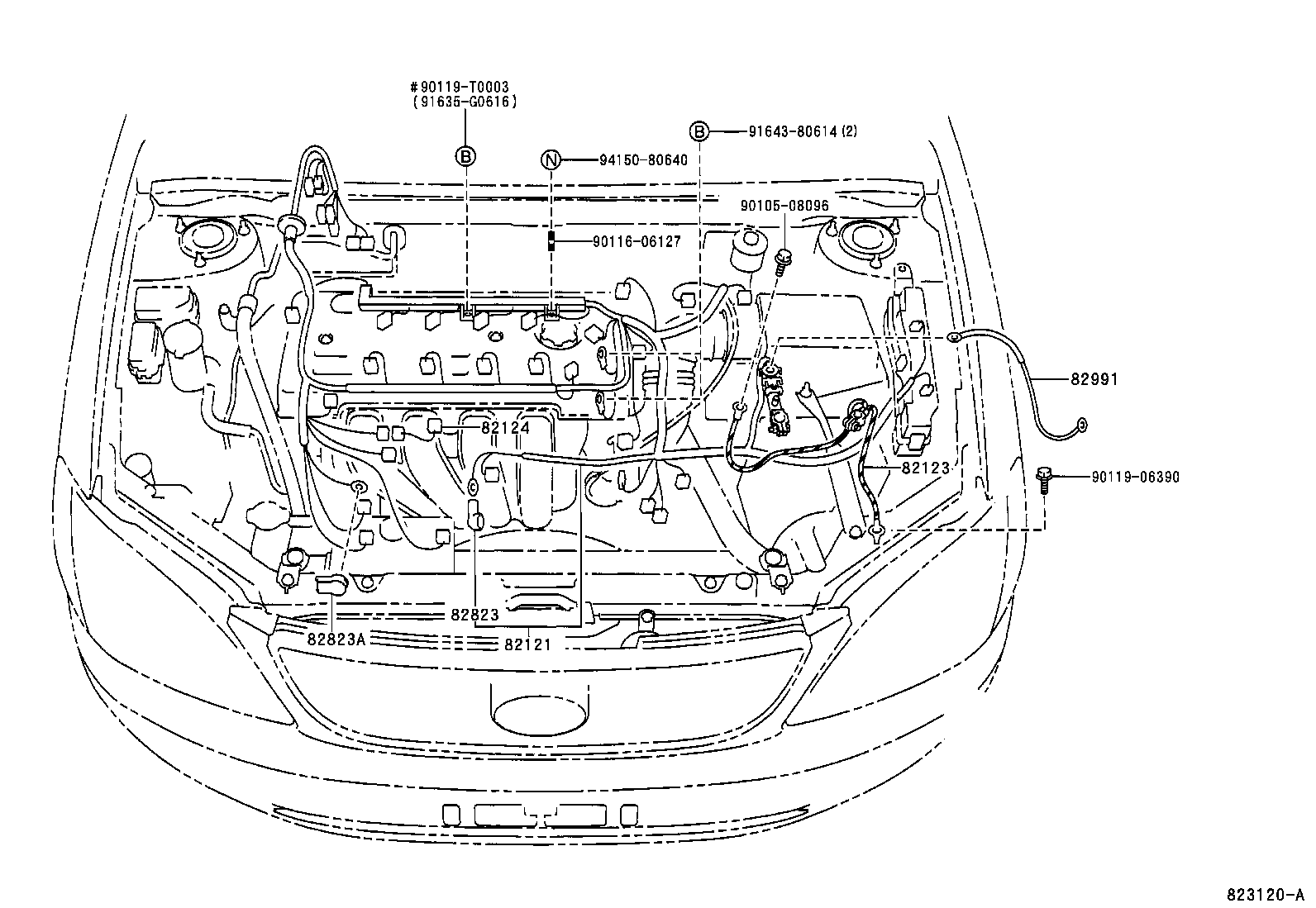 TOYOTA COROLLAZZE121R-GHMNKN - ELECTRICAL - WIRING CLAMP | Japan Parts EU