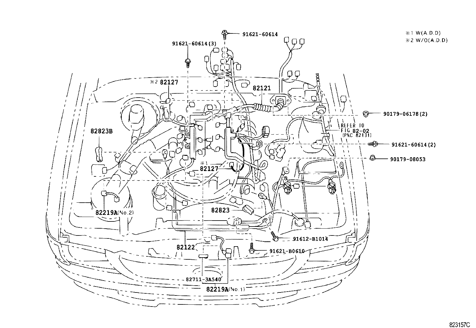 Toyota Hiluxvzn167r Trmdeq Electrical Wiring Clamp