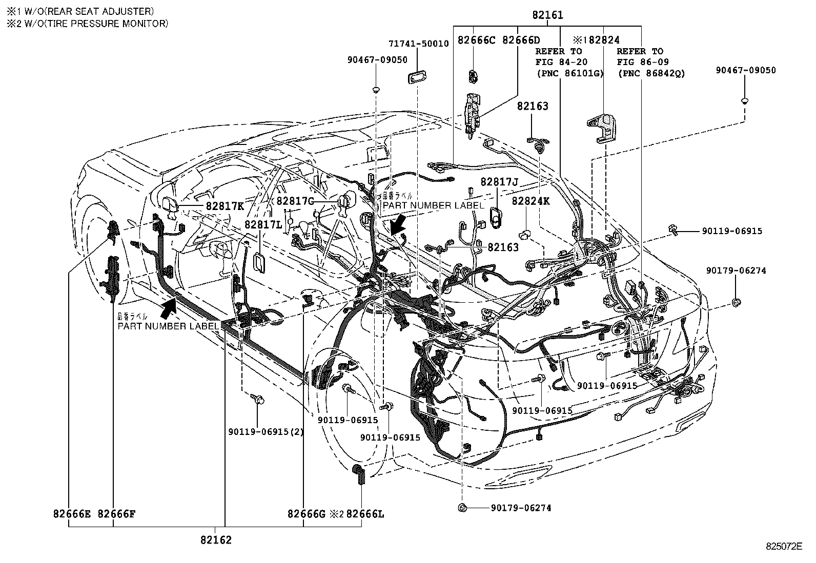  LS460 460L |  WIRING CLAMP