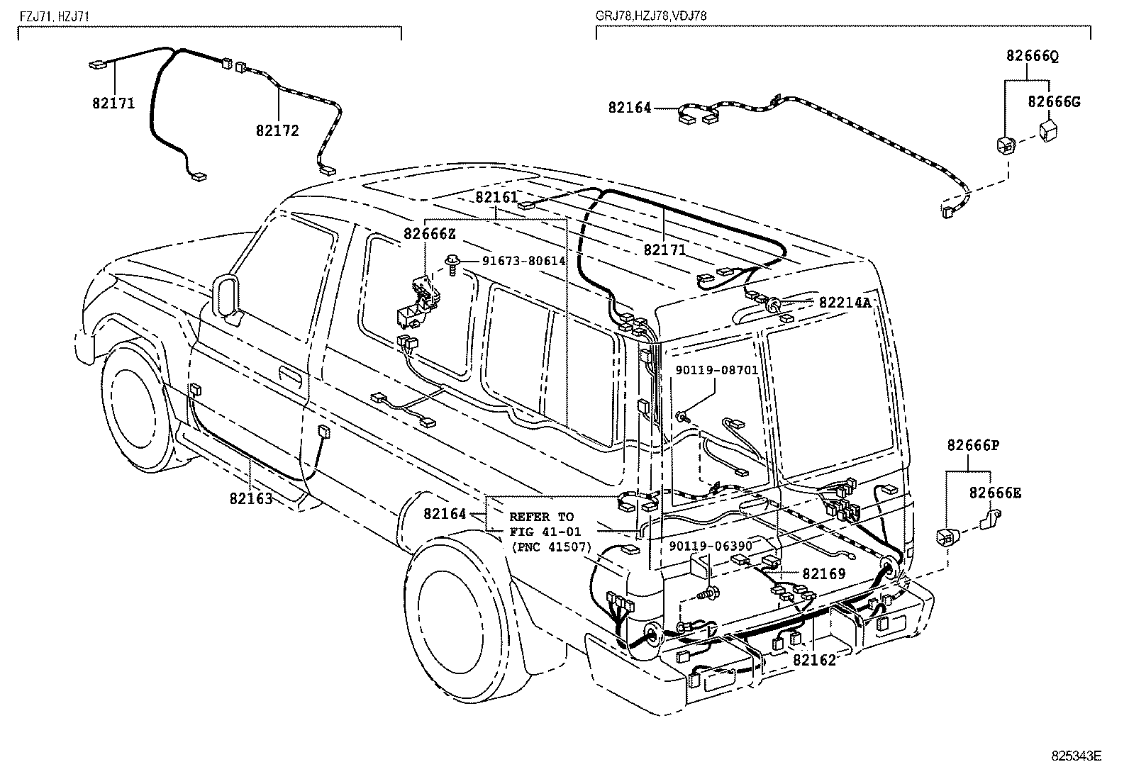 LAND CRUISER 70 |  WIRING CLAMP