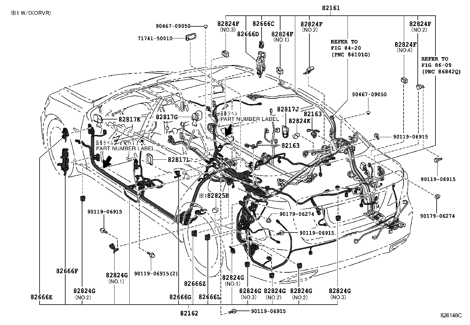  LS460 460L |  WIRING CLAMP