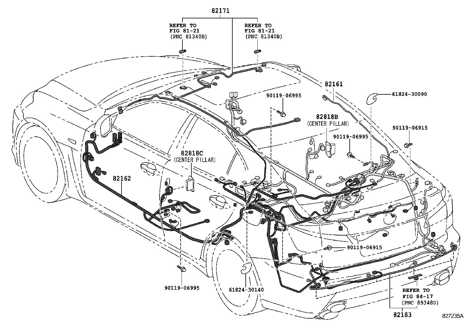  IS F |  WIRING CLAMP