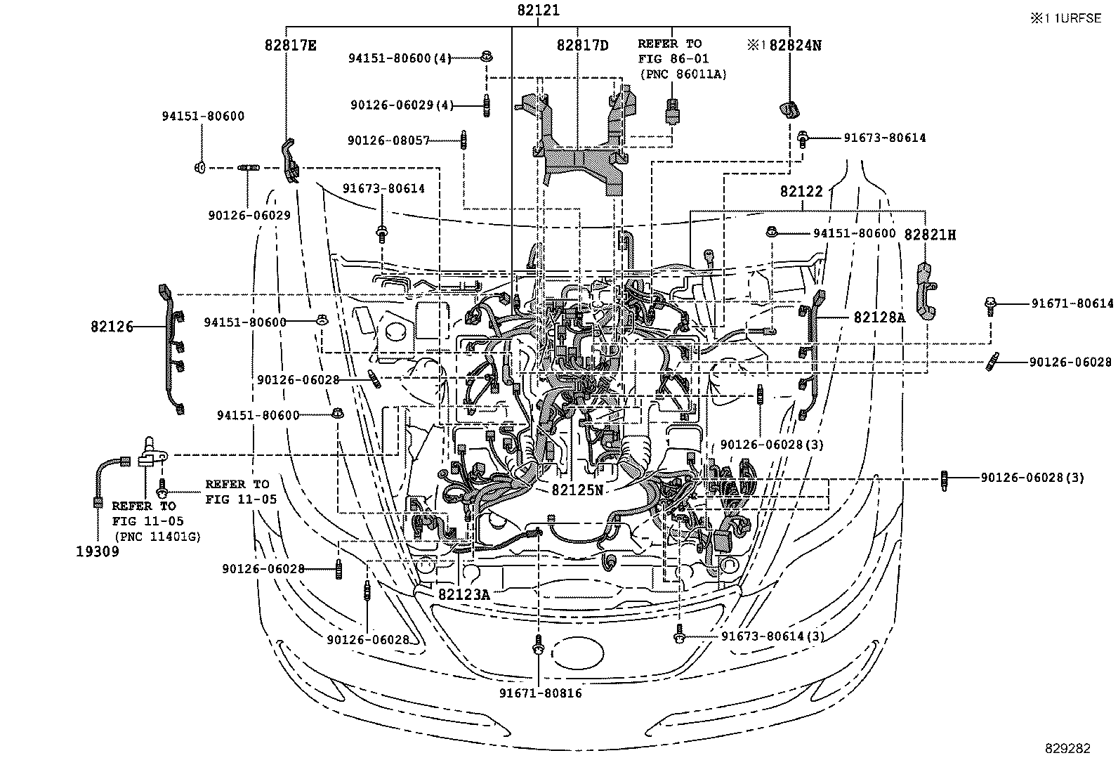  LS460 460L |  WIRING CLAMP