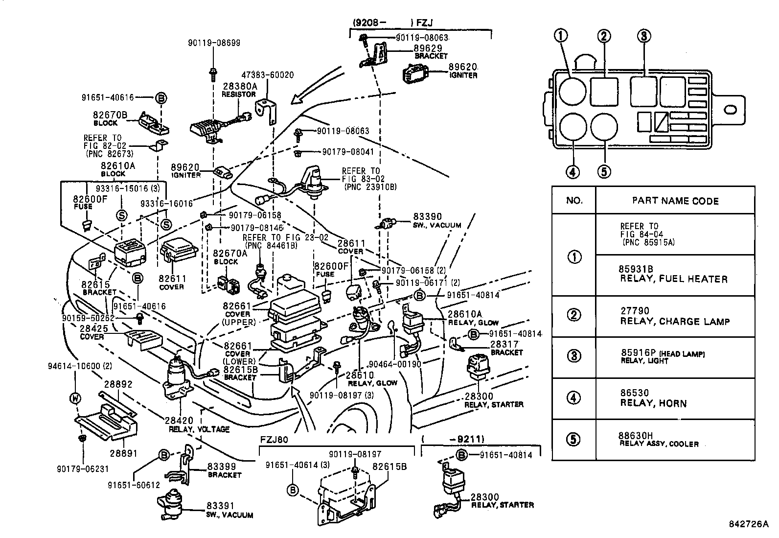  LAND CRUISER 80 |  SWITCH RELAY COMPUTER