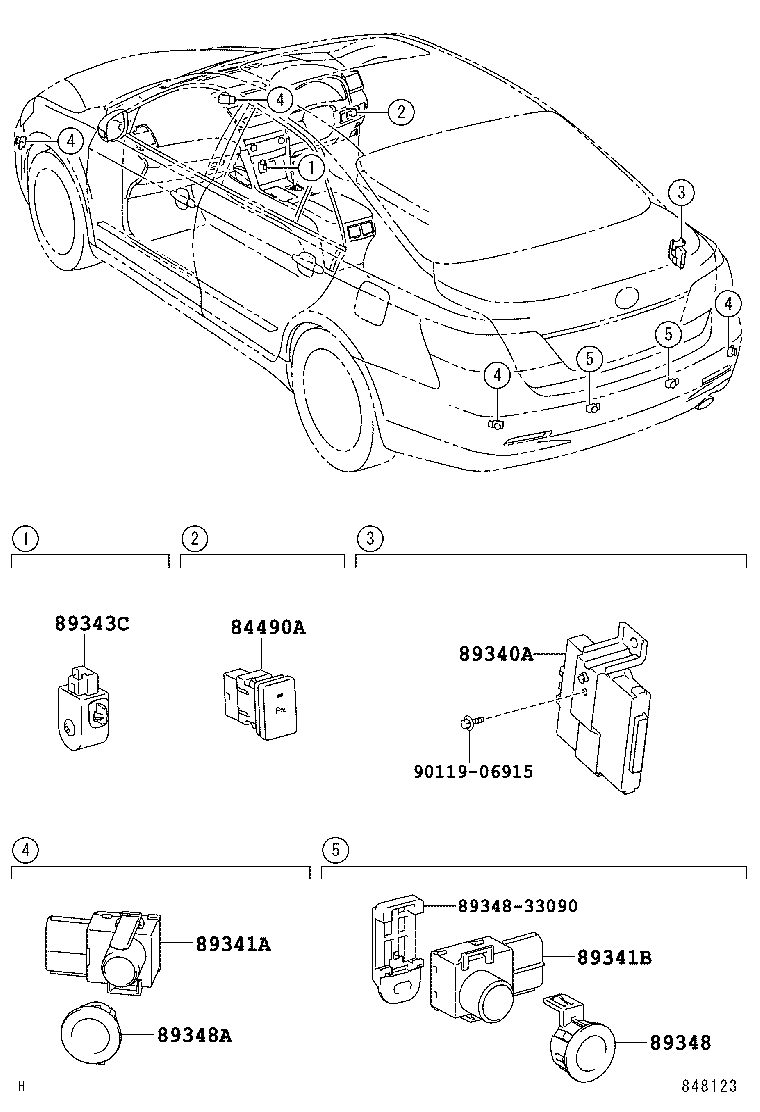  CAMRY HYBRID ASIA |  CLEARANCE BACK SONAR