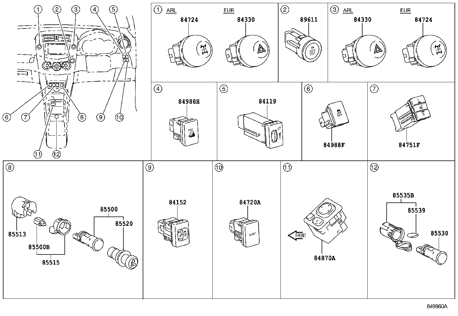  RAV4 |  SWITCH RELAY COMPUTER