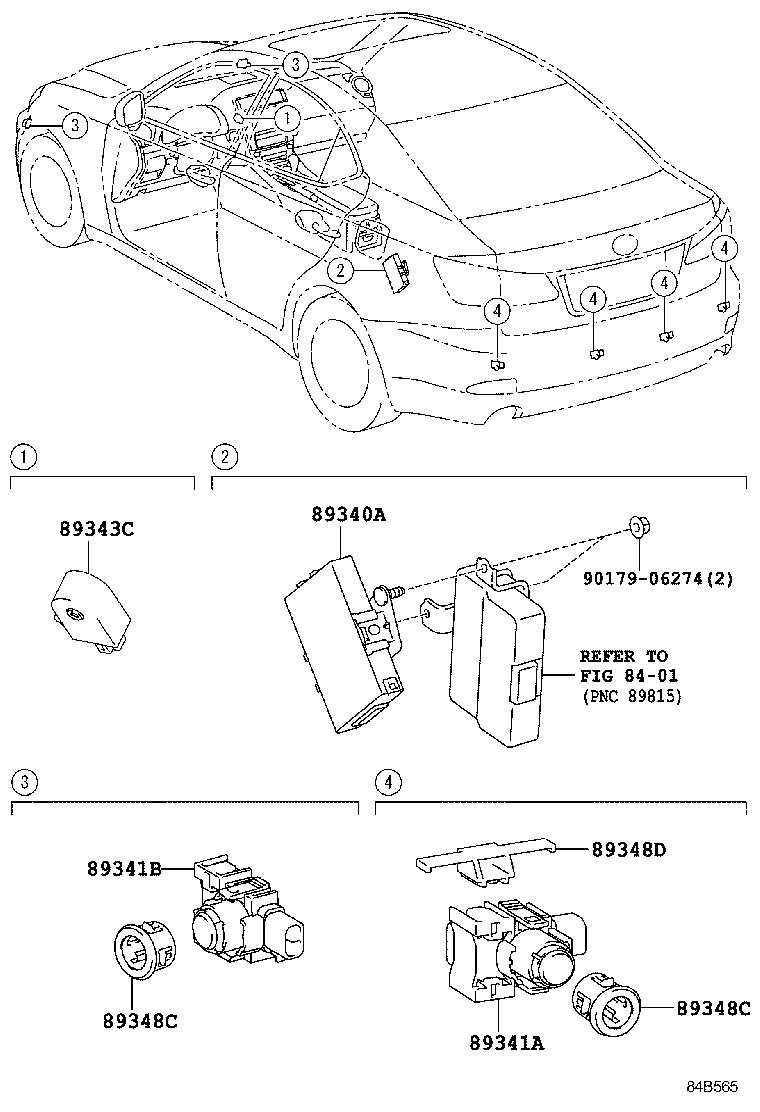  IS250 300 |  CLEARANCE BACK SONAR