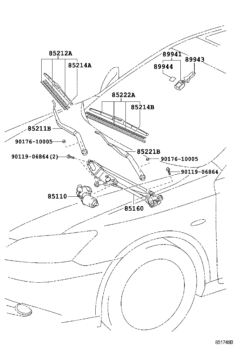  ES240 350 |  WINDSHIELD WIPER