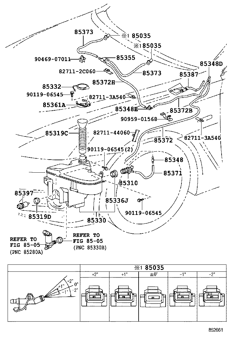  IS F |  WINDSHIELD WASHER