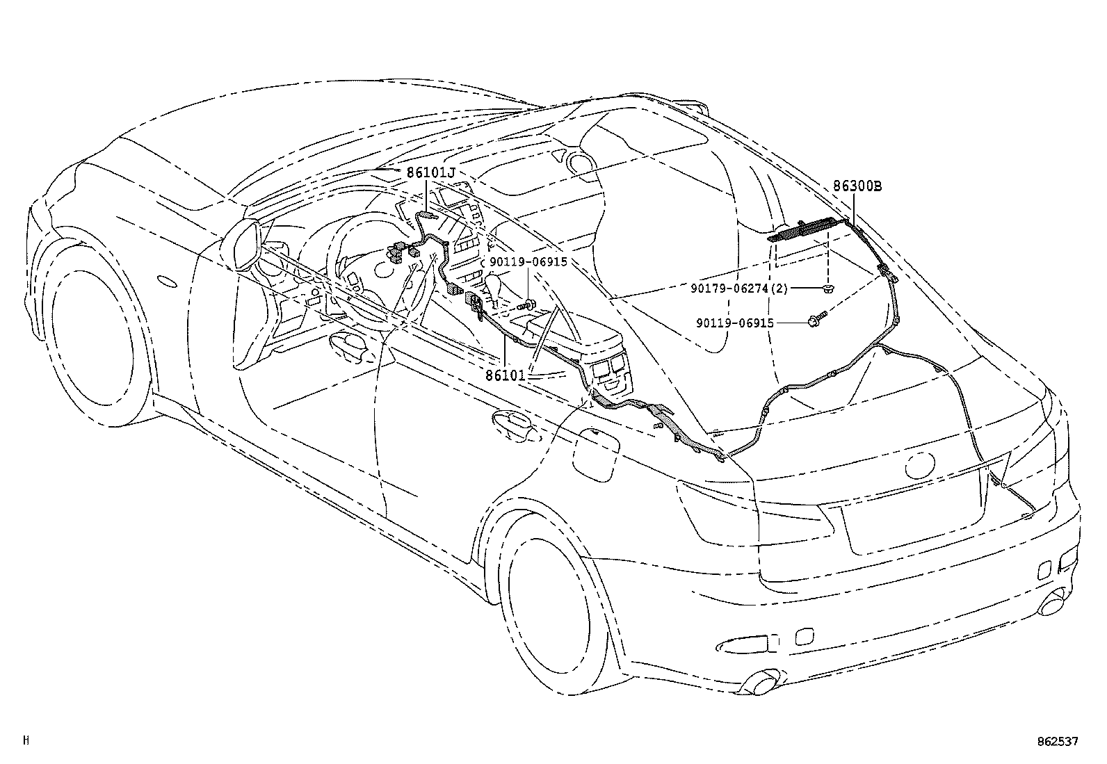  IS250 350 2 D |  ANTENNA