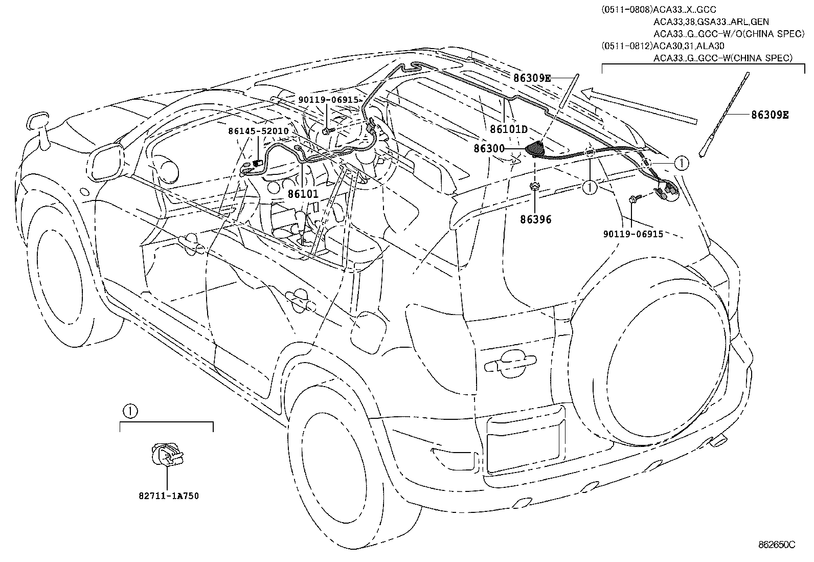  RAV4 |  ANTENNA