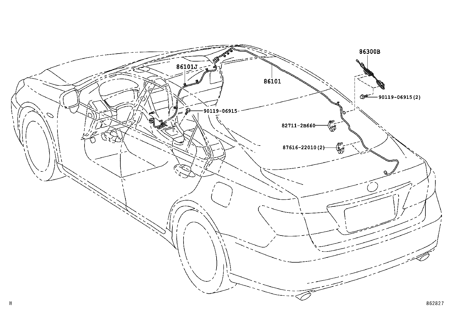  ES240 350 |  ANTENNA