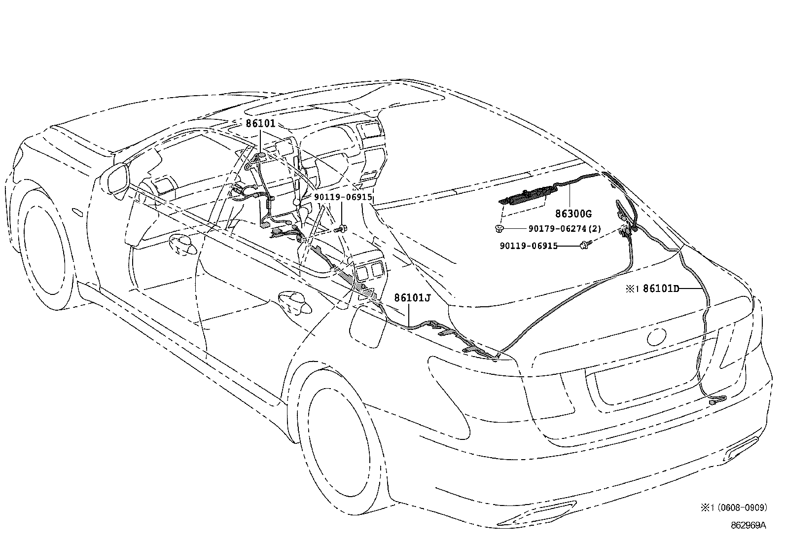  LS460 460L |  ANTENNA