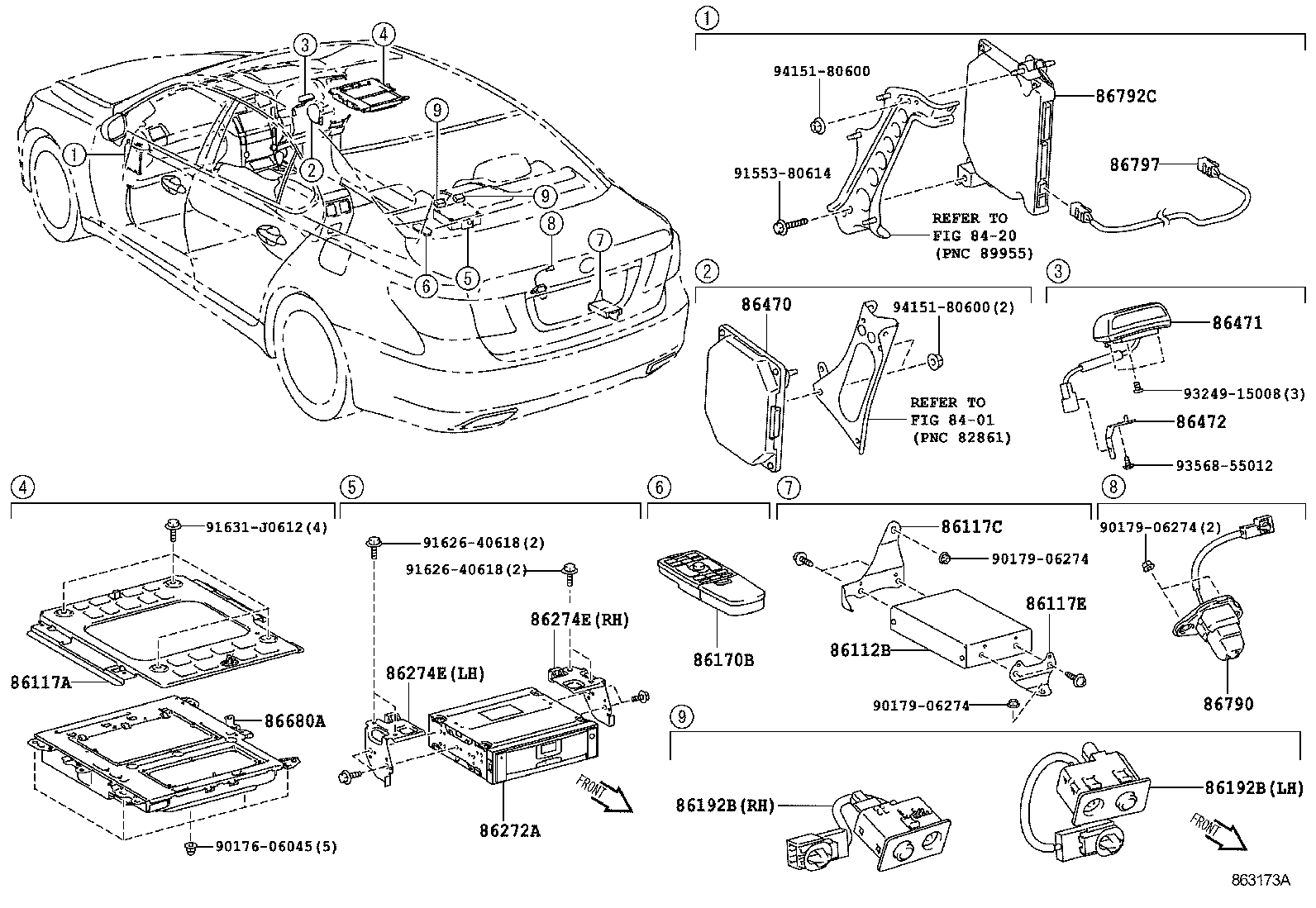  LS600H 600HL |  REAR MONITOR DISPLAY CAMERA