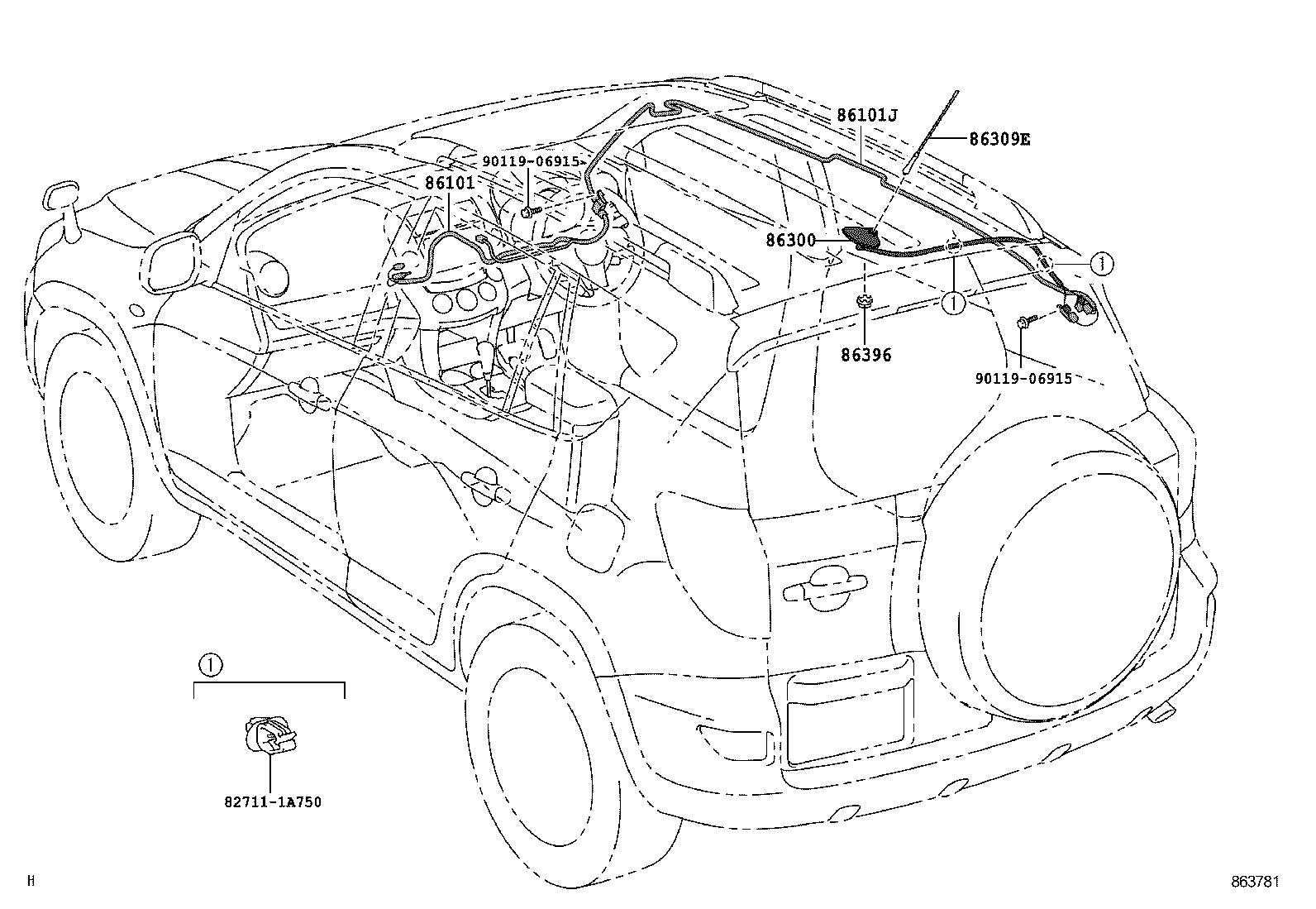  RAV4 CHINA |  ANTENNA