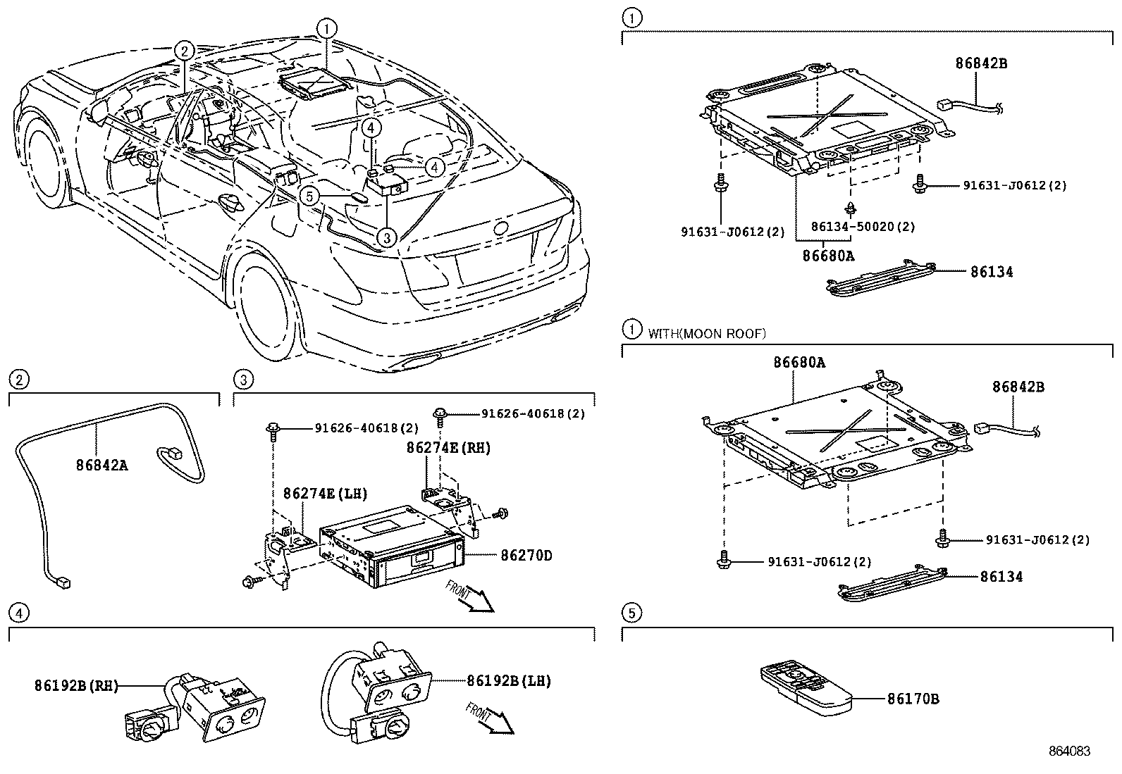  LS600H 600HL |  REAR MONITOR DISPLAY CAMERA