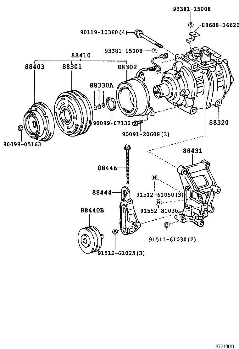  COASTER |  HEATING AIR CONDITIONING COMPRESSOR