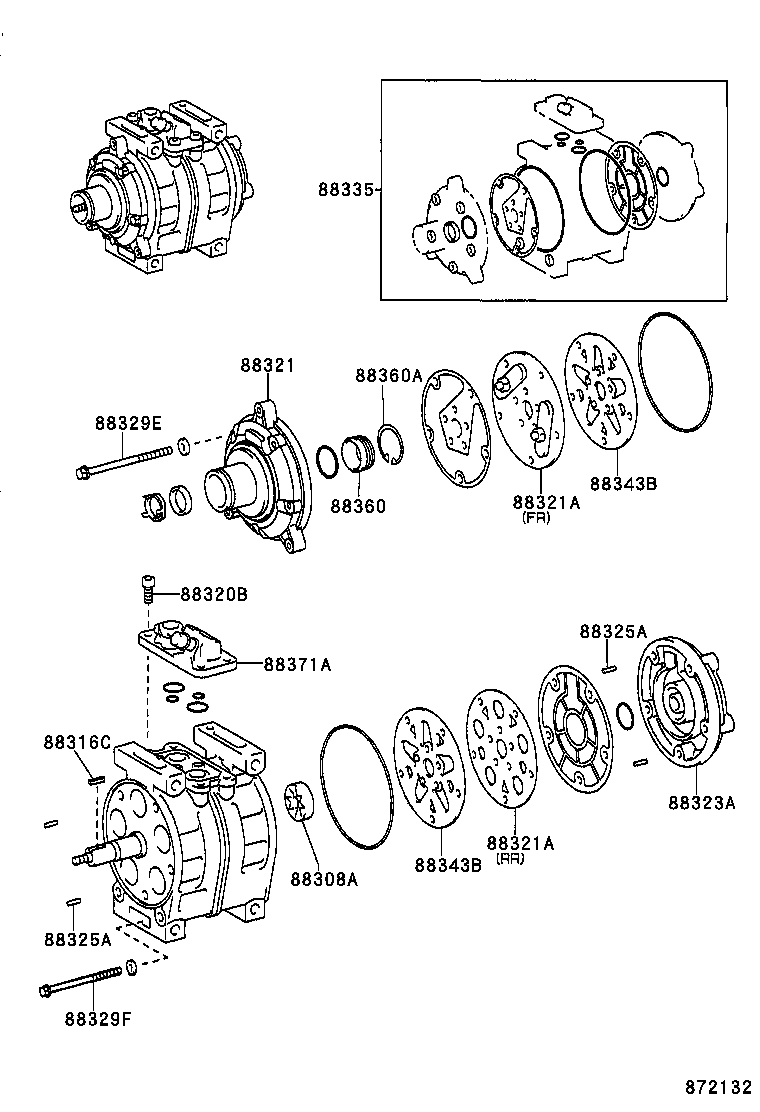  COASTER |  HEATING AIR CONDITIONING COMPRESSOR