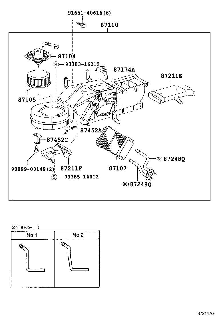  COASTER |  HEATING AIR CONDITIONING HEATER UNIT BLOWER