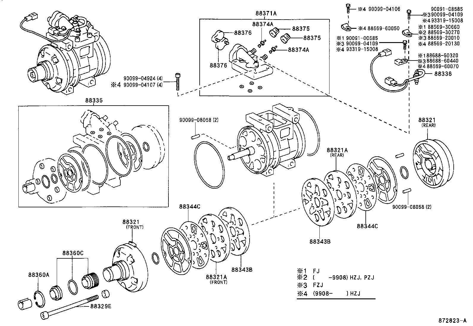  LAND CRUISER 70 |  HEATING AIR CONDITIONING COMPRESSOR