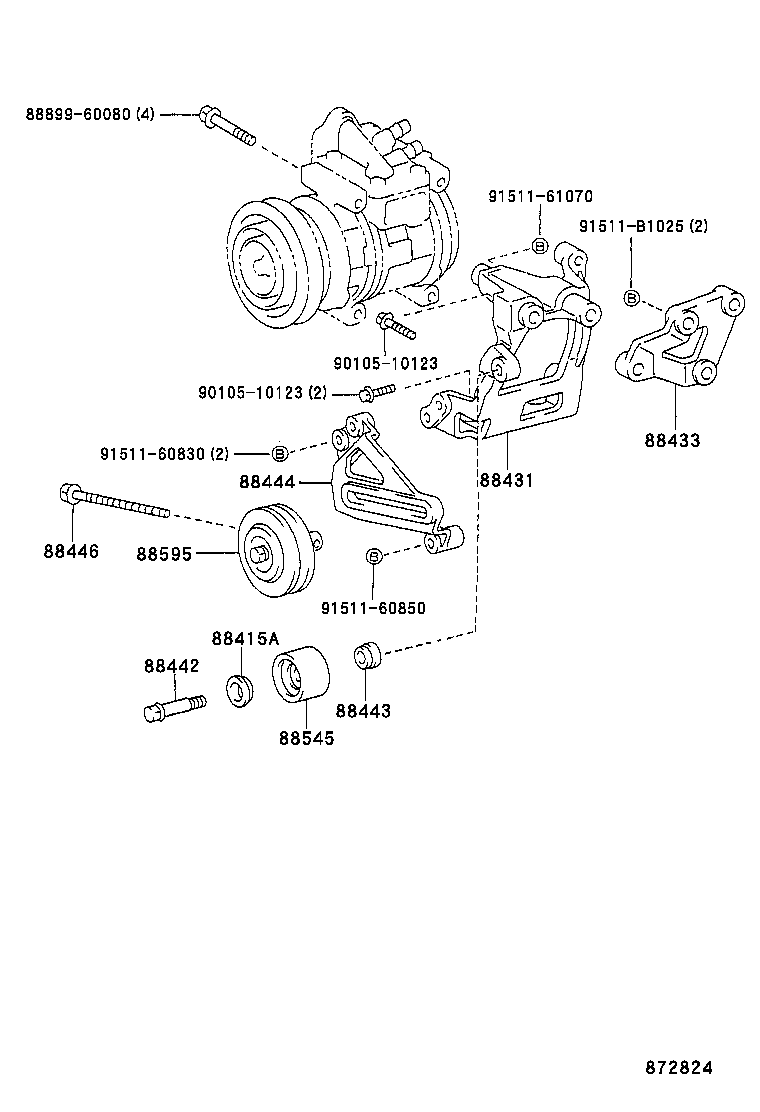  LAND CRUISER 70 |  HEATING AIR CONDITIONING COMPRESSOR