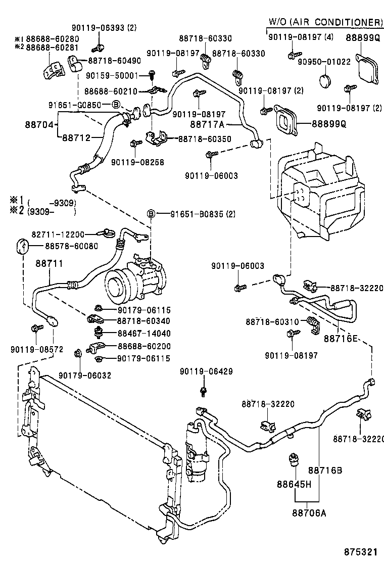  LAND CRUISER 80 |  HEATING AIR CONDITIONING COOLER PIPING